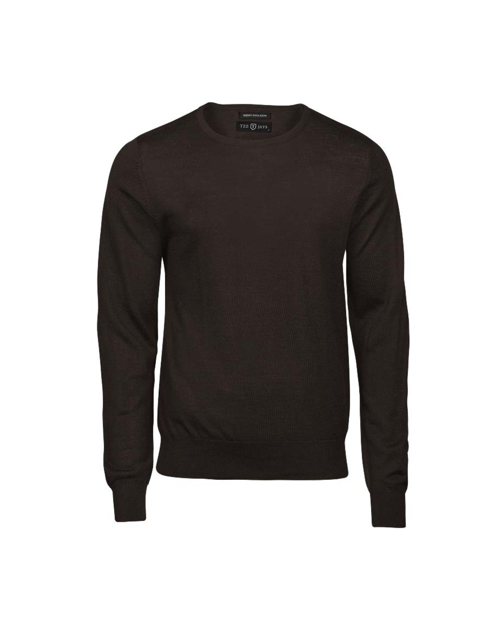 Tee Jays Men's Crew Neck Knitted Sweater | Merino Blend | Pullover | 5 Colours | S-3XL - Knitwear - Logo Free Clothing