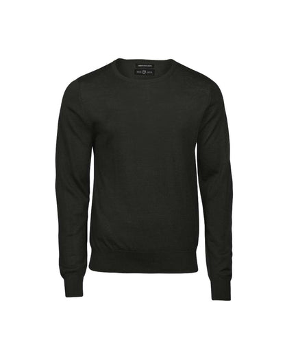 Tee Jays Men's Crew Neck Knitted Sweater | Merino Blend | Pullover | 5 Colours | S-3XL