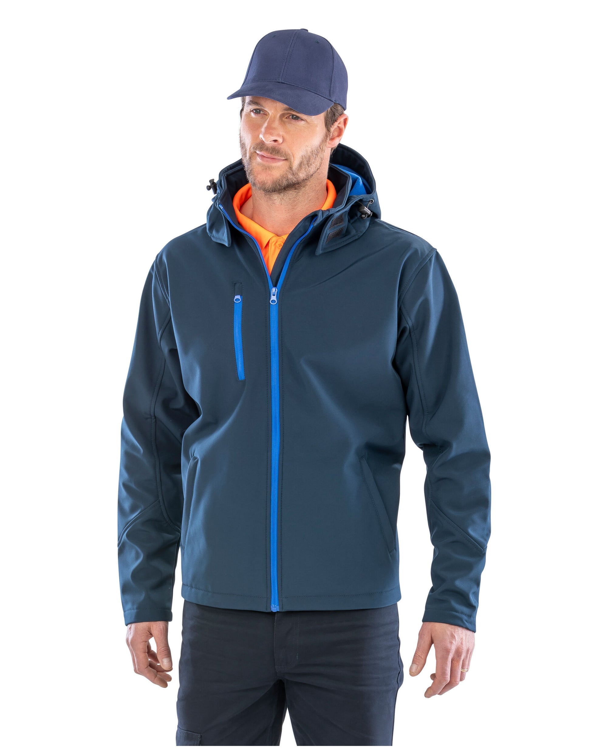 Result Core | Men's Recycled Hooded Softshell | Logo Free Clothing
