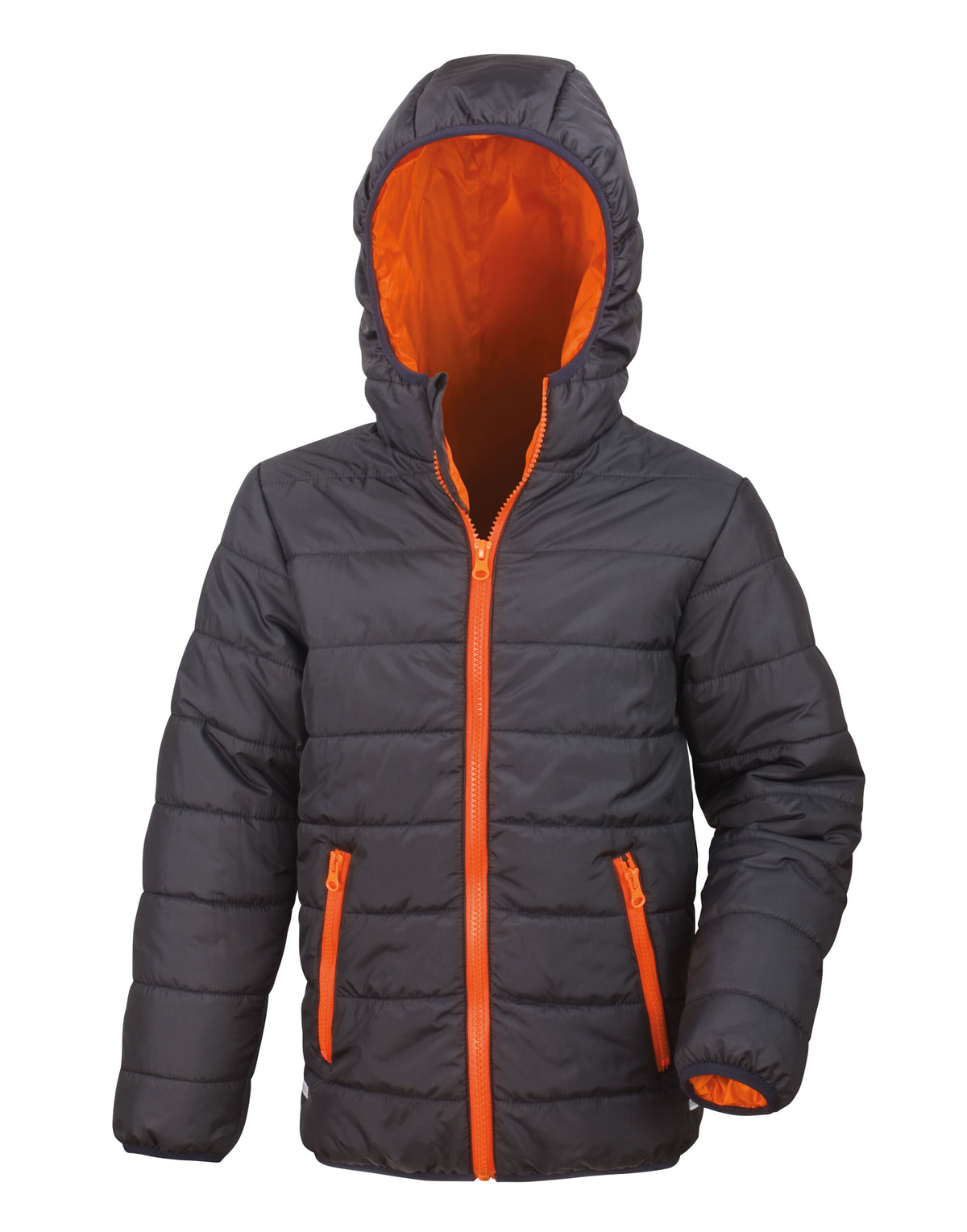 Result Core Junior Padded Jacket | Showerproof | Windproof | Hood | Quilted | 5 Colours | Ages 2-14 - Summer Jacket - Logo Free Clothing