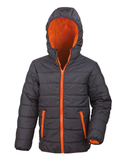 Result Core Junior Padded Jacket | Showerproof | Windproof | Hood | Quilted | 5 Colours | Ages 2-14