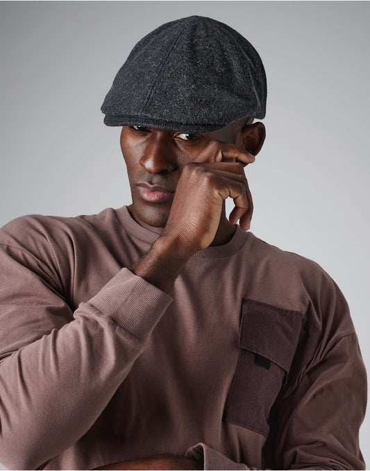 Beechfield | Melton Wool Ivy Cap | Logo Free Clothing