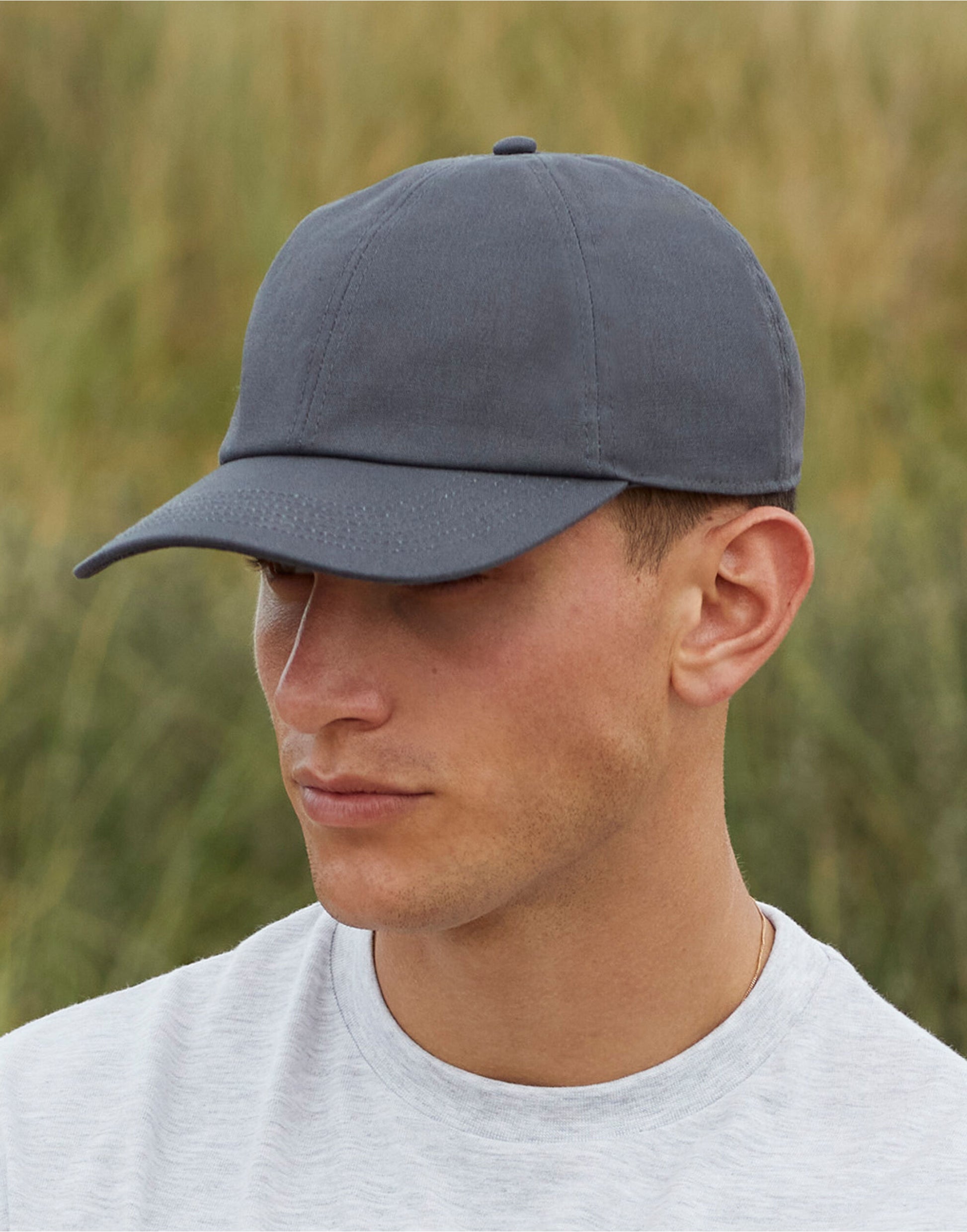 Beechfield | Organic Cotton 6 Panel Cap | Logo Free Clothing