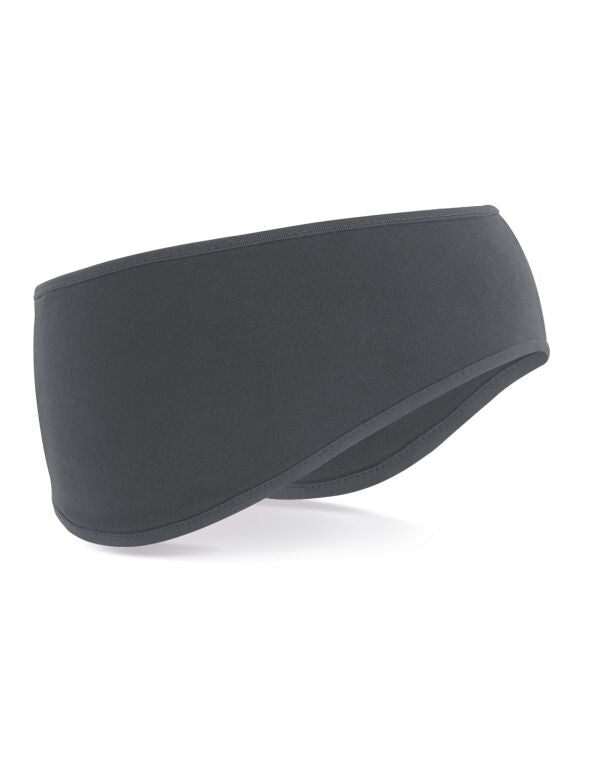 Beechfield Softshell Sports Tech Headband | Unisex | Breathable | Black or Grey | One Size