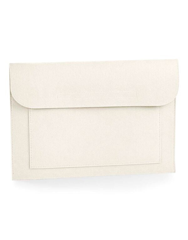 BagBase Felt Laptop/Document Slip | Laptop to 15.6" | Velcro Close | 5 Colours | One Size - Bag - Logo Free Clothing