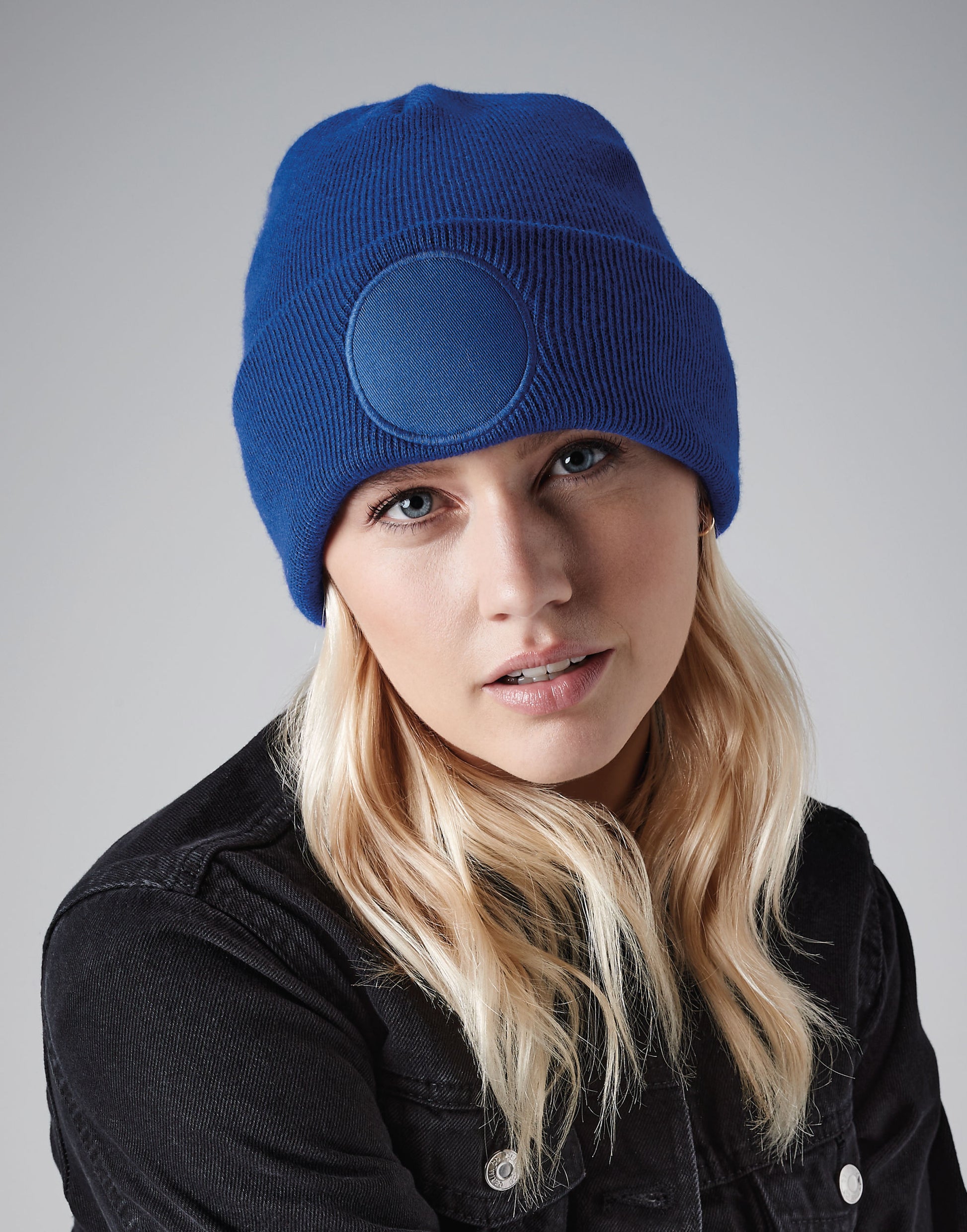 Beechfield | Circular Patch Beanie | Logo Free Clothing