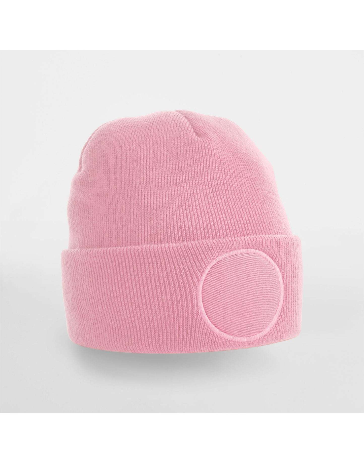 Beechfield Circular Patch Beanie | Unisex | Double Knit | Cuffed | 11 Colours | One Size