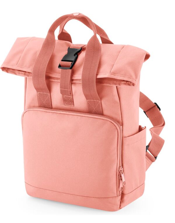 BagBase Mini Recycled Roll Top Backpack | 9 Litre Rucksack | Twin Handle | 6 Colours | One Size