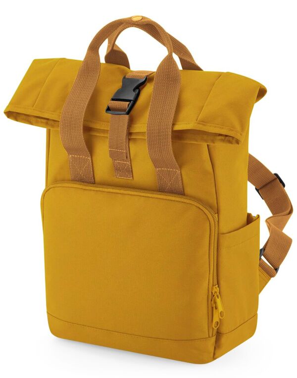 BagBase Mini Recycled Roll Top Backpack | 9 Litre Rucksack | Twin Handle | 6 Colours | One Size