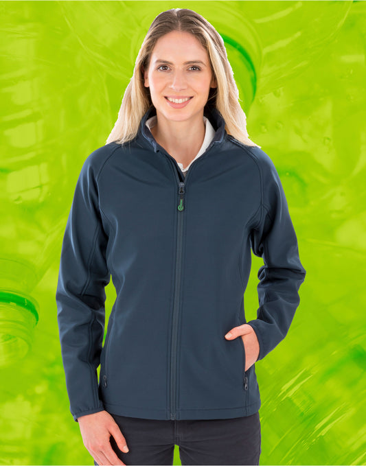 Result Genuine Recycled | Ladies Recycled 2-Layer Softshell | Logo Free Clothing