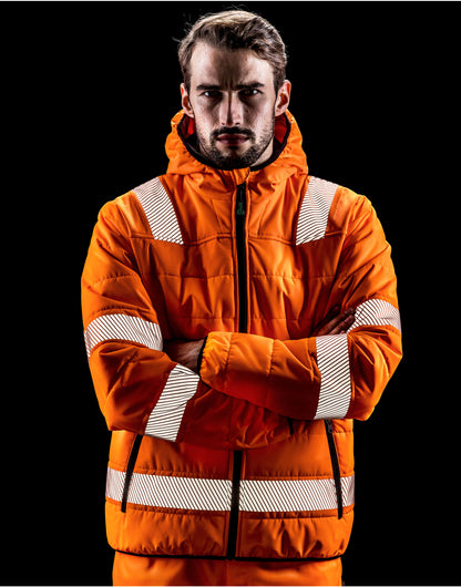 Result Genuine Recycled | Recycled Ripstop Padded Safety Jacket | Logo Free Clothing