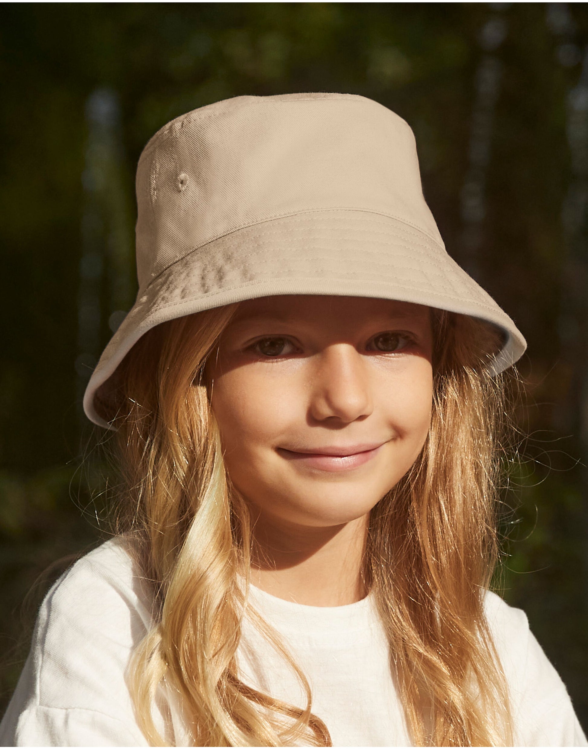 Beechfield | Junior Organic Cotton Bucket Hat | Logo Free Clothing