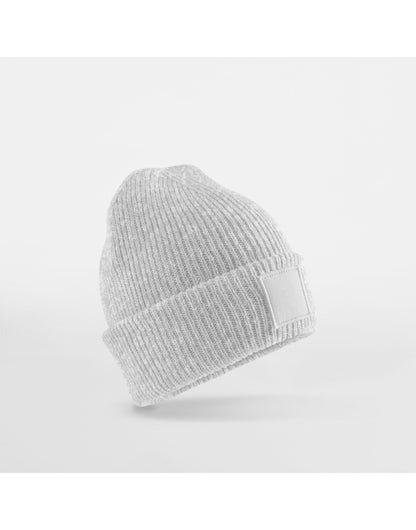 Beechfield Junior Deep Cuffed Tonal Patch Beanie | Recycled | Warm | 5 Colours | Unisex Ages 3-8