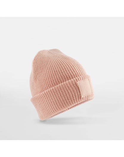 Beechfield Junior Deep Cuffed Tonal Patch Beanie | Recycled | Warm | 5 Colours | Unisex Ages 3-8