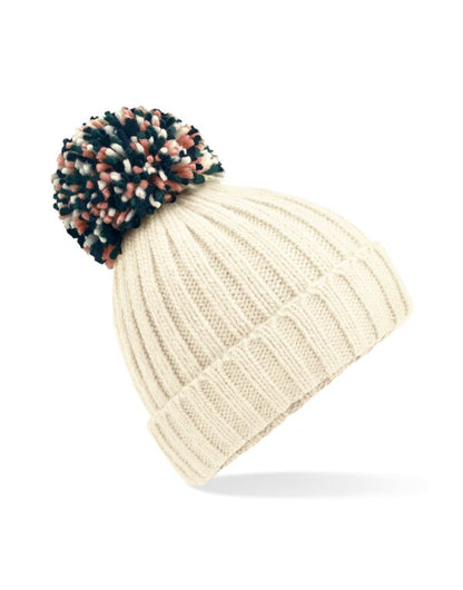 Beechfield Hygge Beanie | Unisex | Heavyweight | Oversize Pom-Pom | 5 Colours | One Size