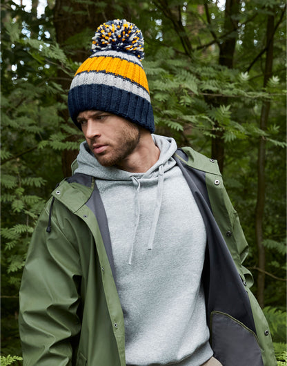 Beechfield | Hygge Striped Beanie | Logo Free Clothing