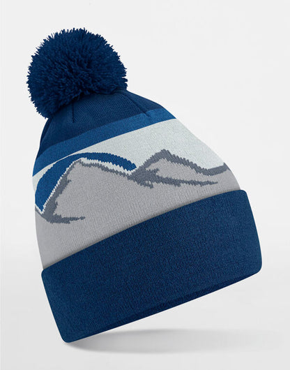 Beechfield Mountain Peaks Pom Pom Beanie | Unisex | Recycled | 4 Colours | One Size