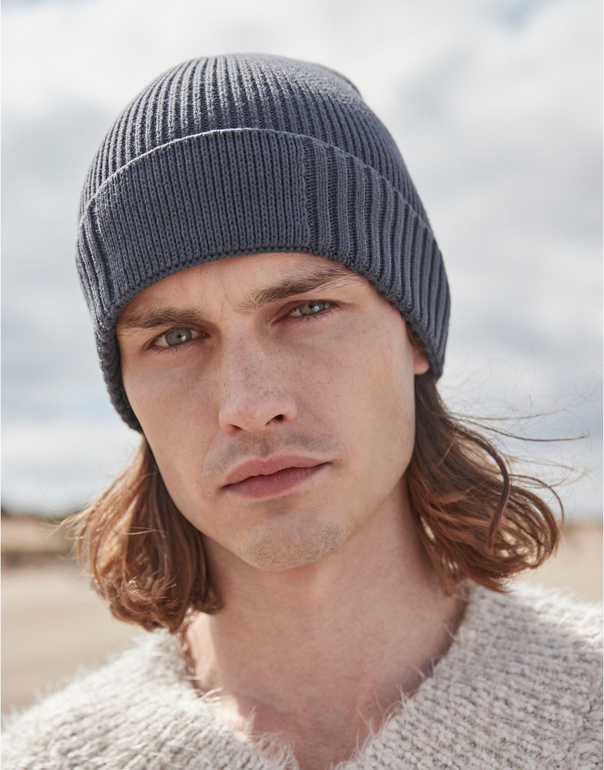 Beechfield | Organic Cotton Patch Beanie | Logo Free Clothing