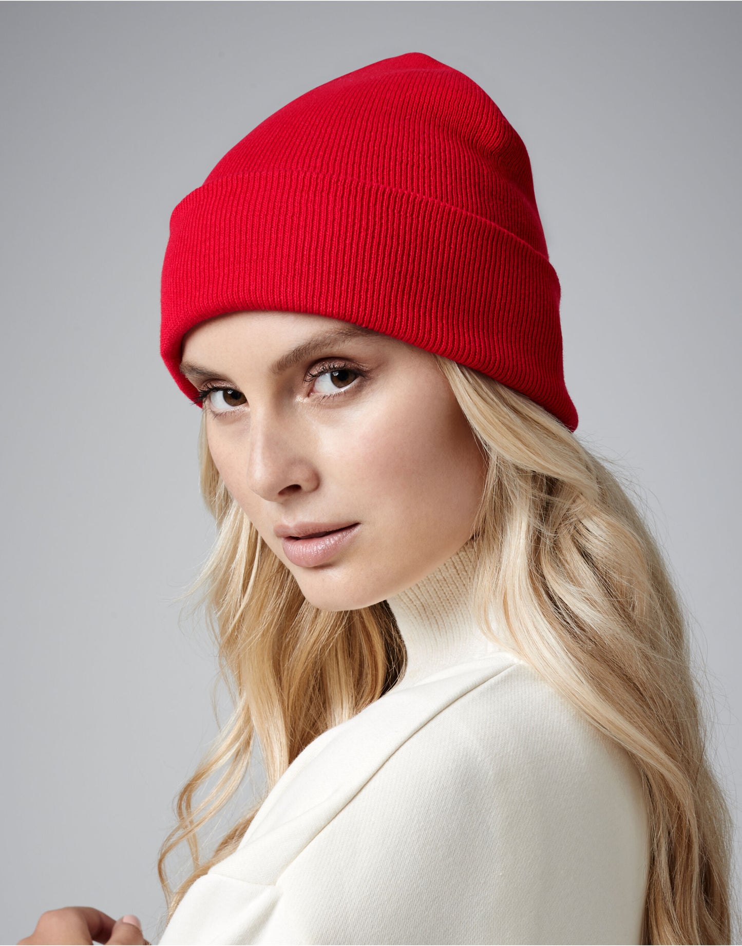 Beechfield | Organic Cotton Original Cuffed Beanie | Logo Free Clothing