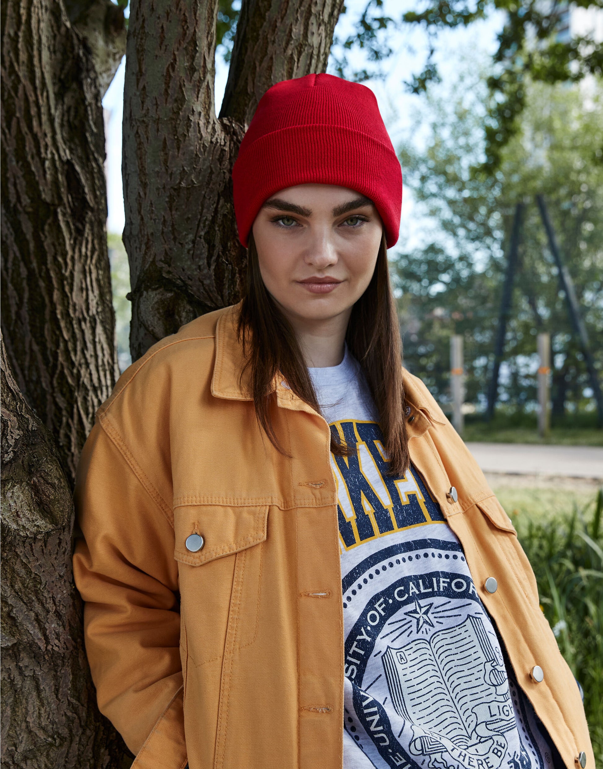 Beechfield | Organic Cotton Original Cuffed Beanie | Logo Free Clothing