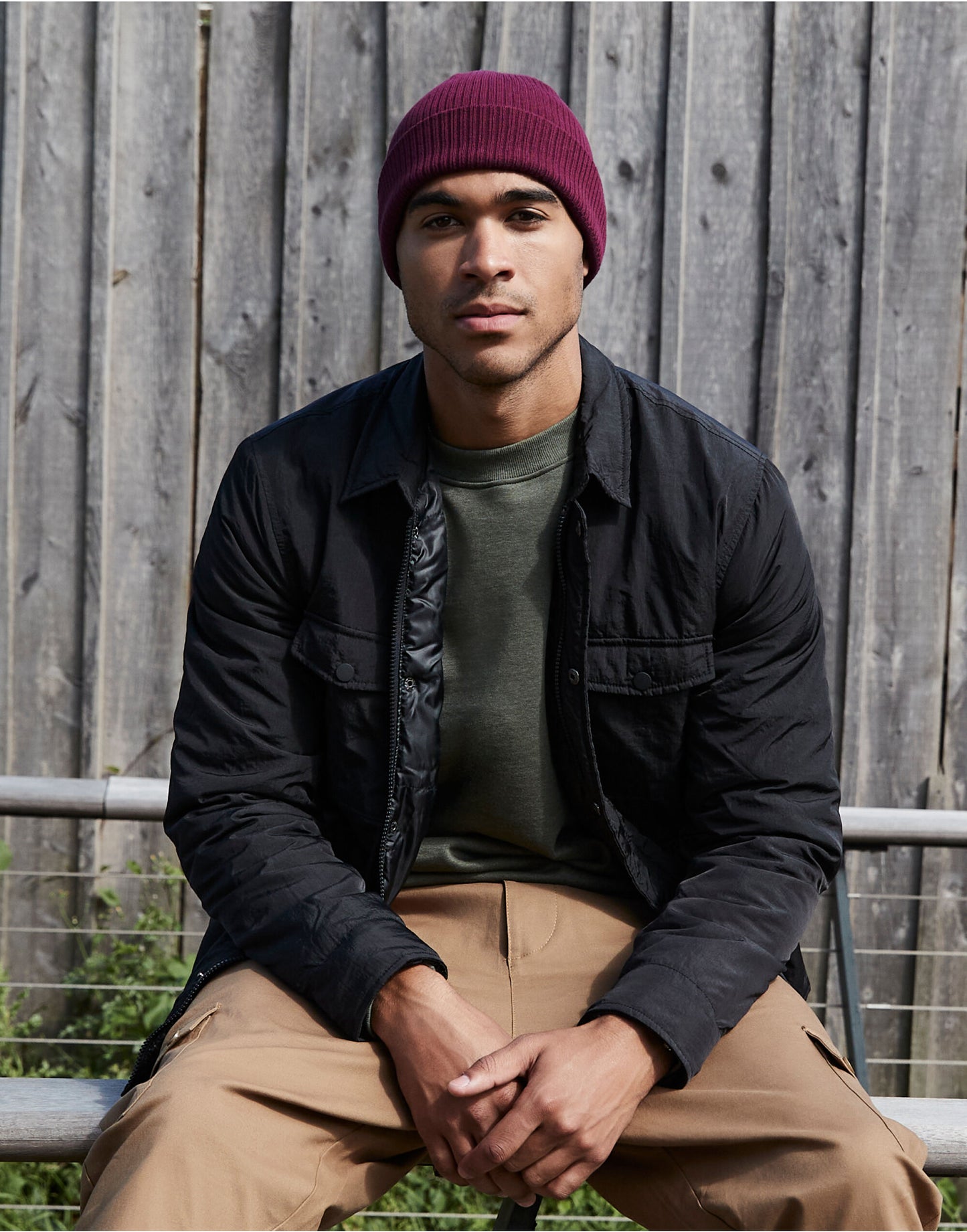 Beechfield | Organic Cotton Beanie | Logo Free Clothing