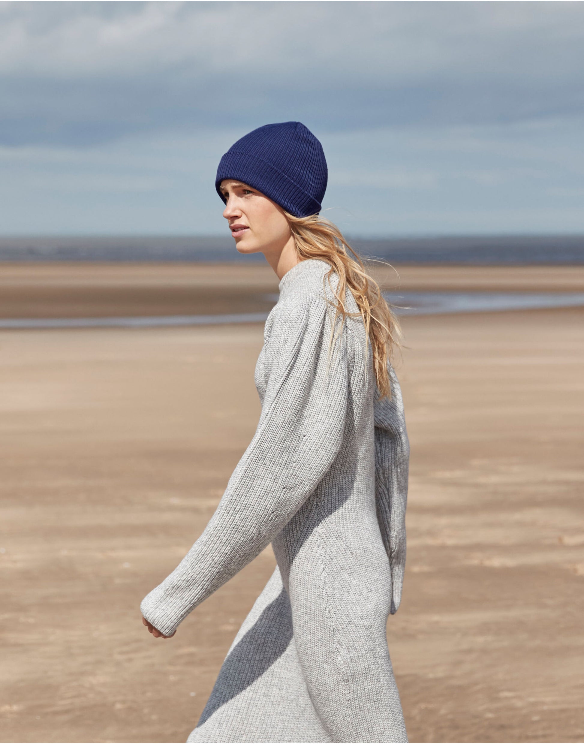 Beechfield | Organic Cotton Fine Knit Beanie | Logo Free Clothing