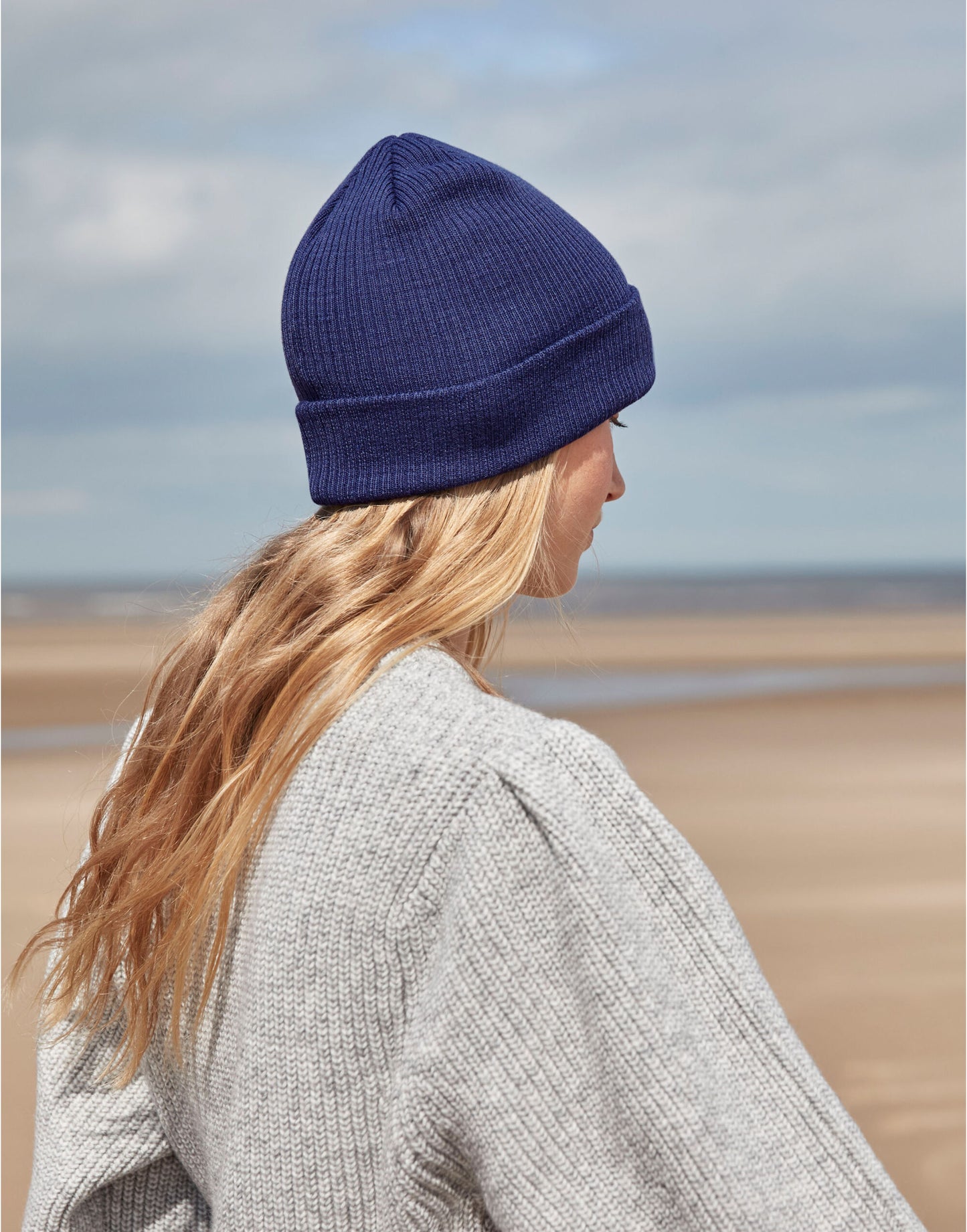 Beechfield | Organic Cotton Fine Knit Beanie | Logo Free Clothing