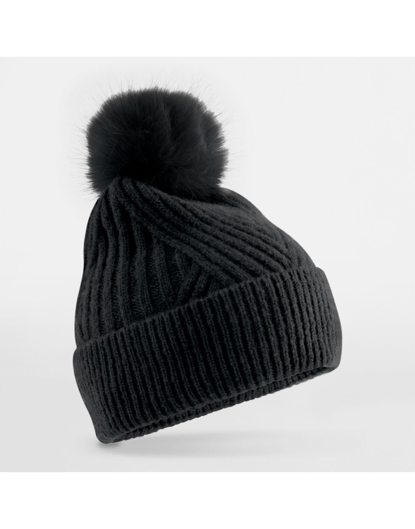 Beechfield Snow Luxe Beanie | Unisex | Soft Touch | Heavy Knit | Pom-Pom | 4 Colours | One Size