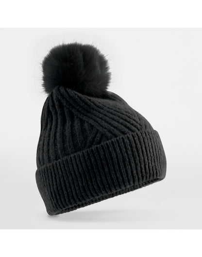Beechfield Snow Luxe Beanie | Unisex | Soft Touch | Heavy Knit | Pom-Pom | 4 Colours | One Size