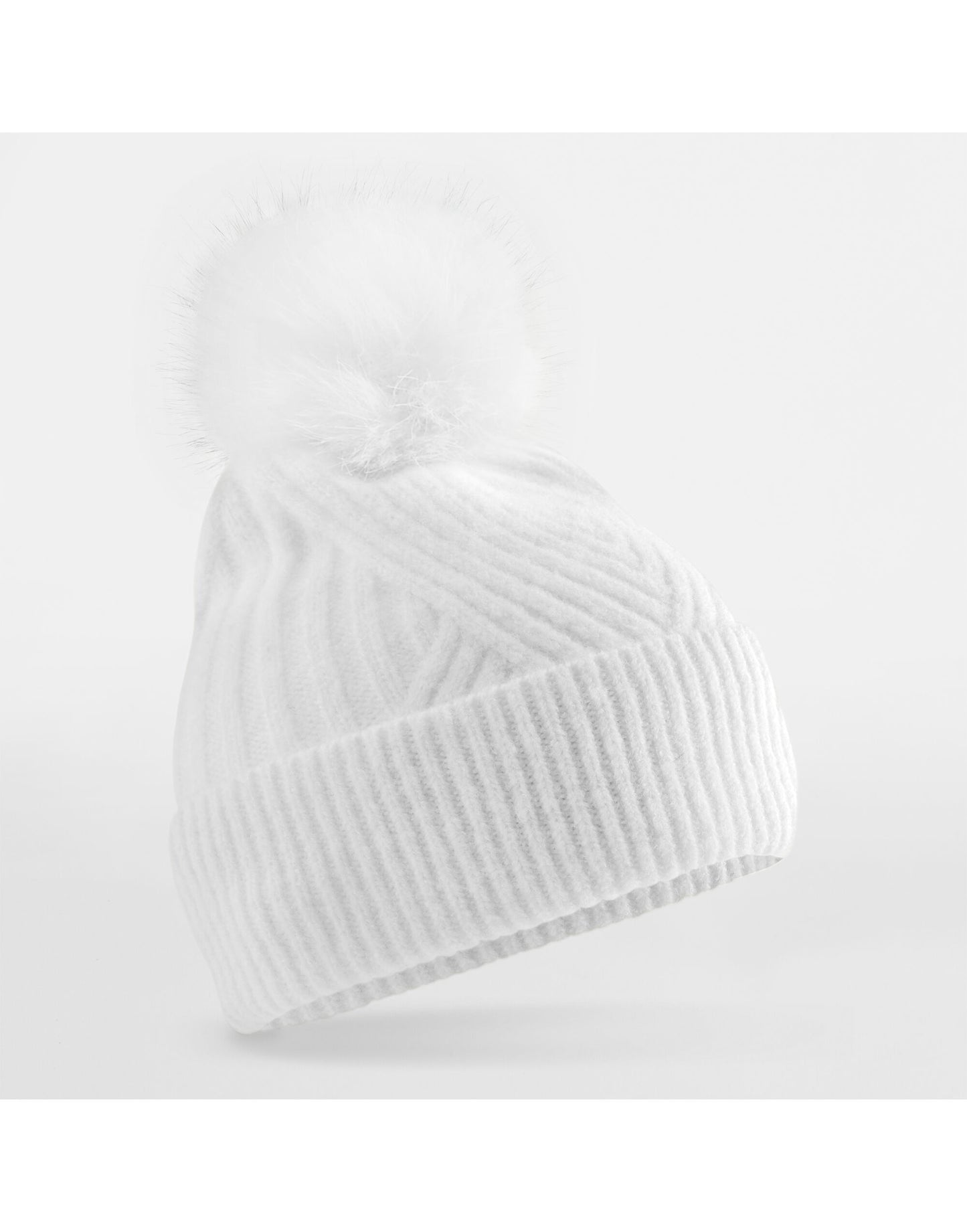 Beechfield Snow Luxe Beanie | Unisex | Soft Touch | Heavy Knit | Pom-Pom | 4 Colours | One Size
