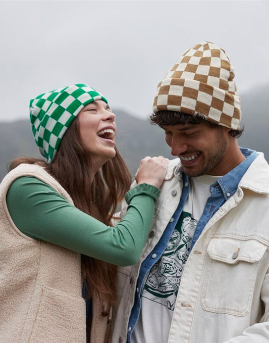 Beechfield | Checkerboard Beanie | Logo Free Clothing
