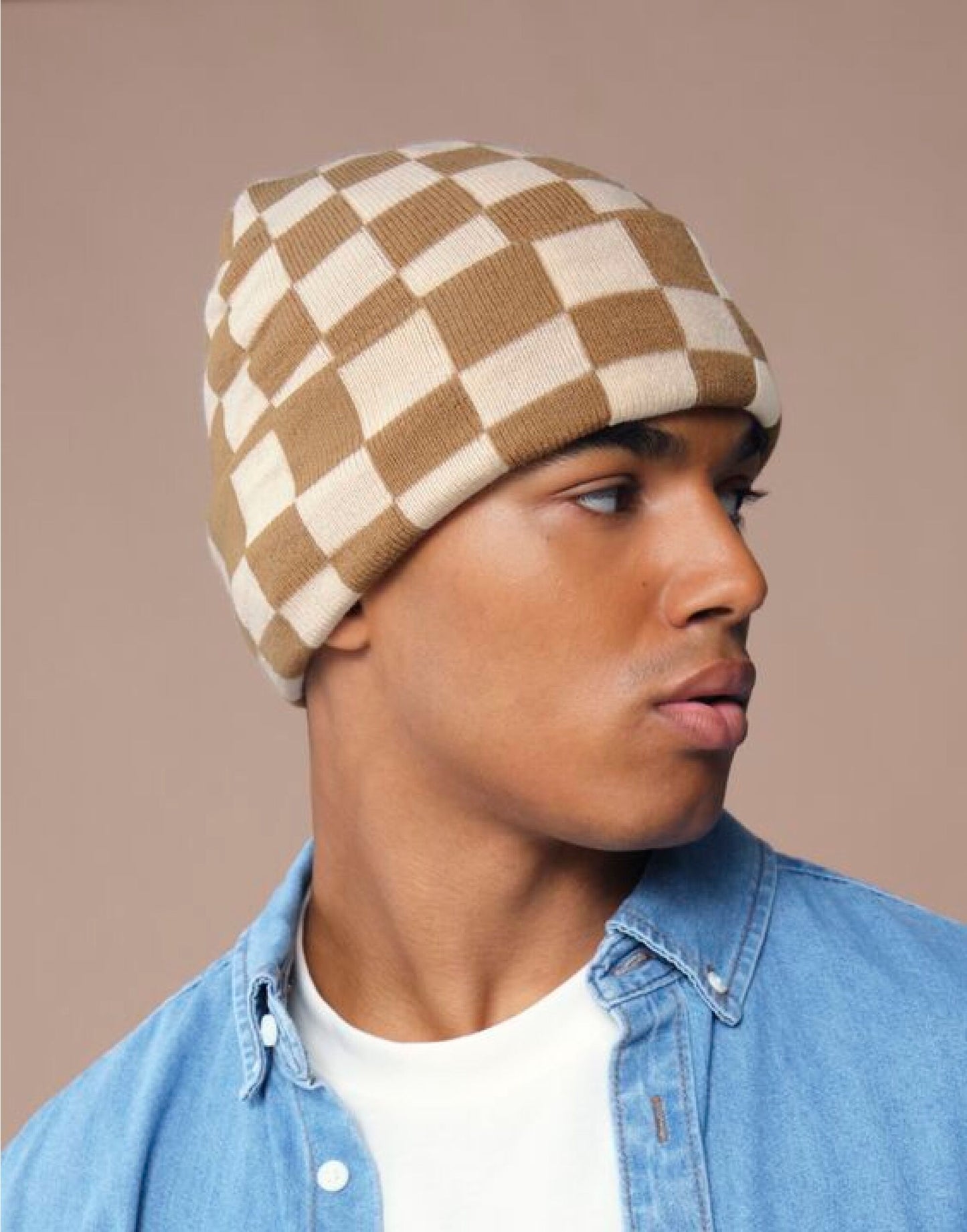 Beechfield | Checkerboard Beanie | Logo Free Clothing