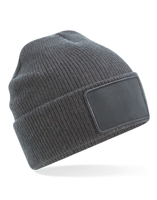 Beechfield Removable Patch Thinsulate™ Beanie | Unisex | Thermal | 4 Colours | One Size