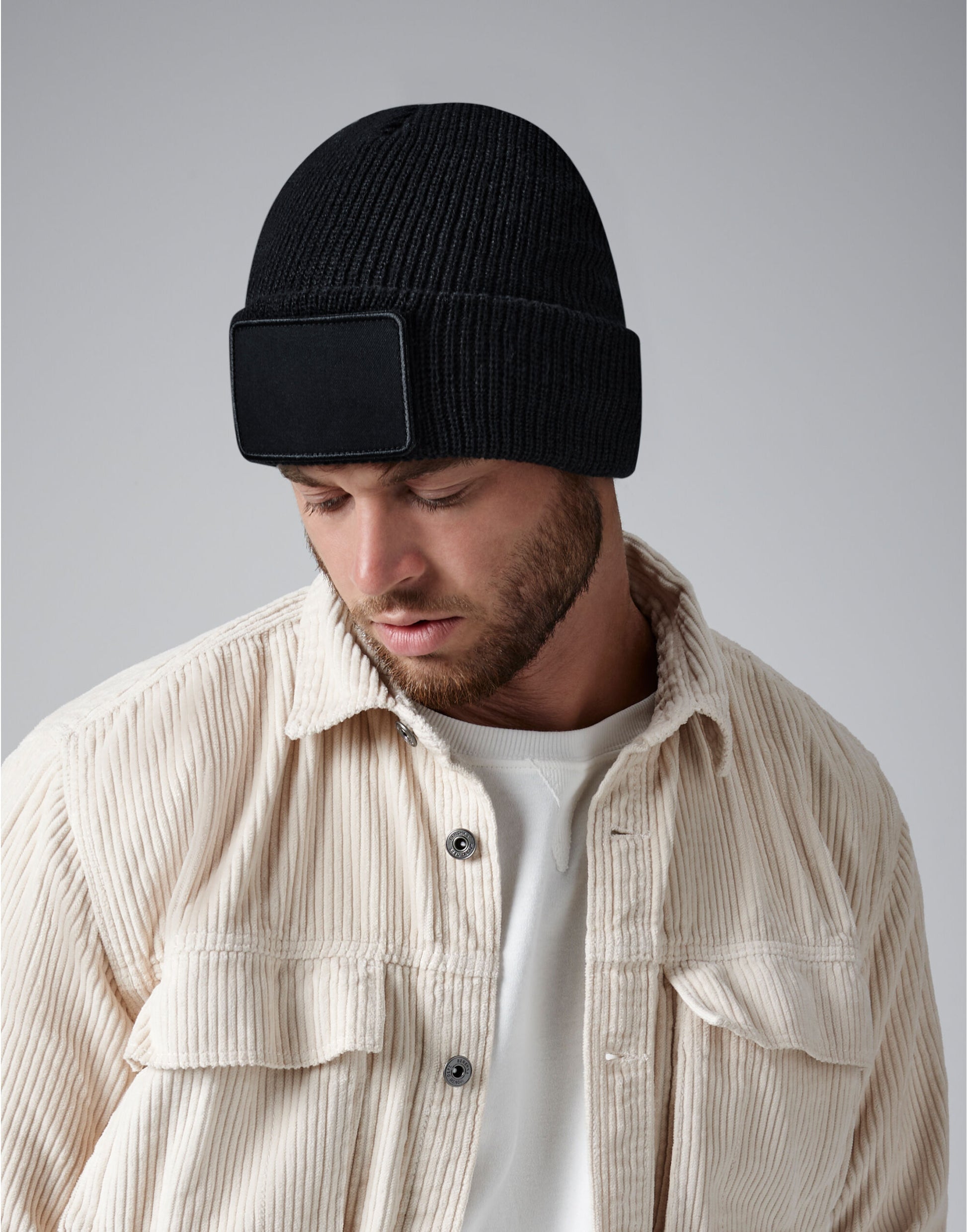 Beechfield | Removable Patch Thinsuate™ Beanie | Logo Free Clothing