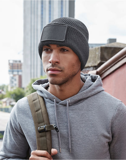 Beechfield | Removable Patch Thinsuate™ Beanie | Logo Free Clothing