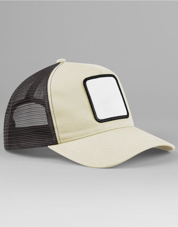 Beechfield Appliqué Patch 5 Panel Trucker Cap | Curved Peak | Unisex | 4 Colours | One Size