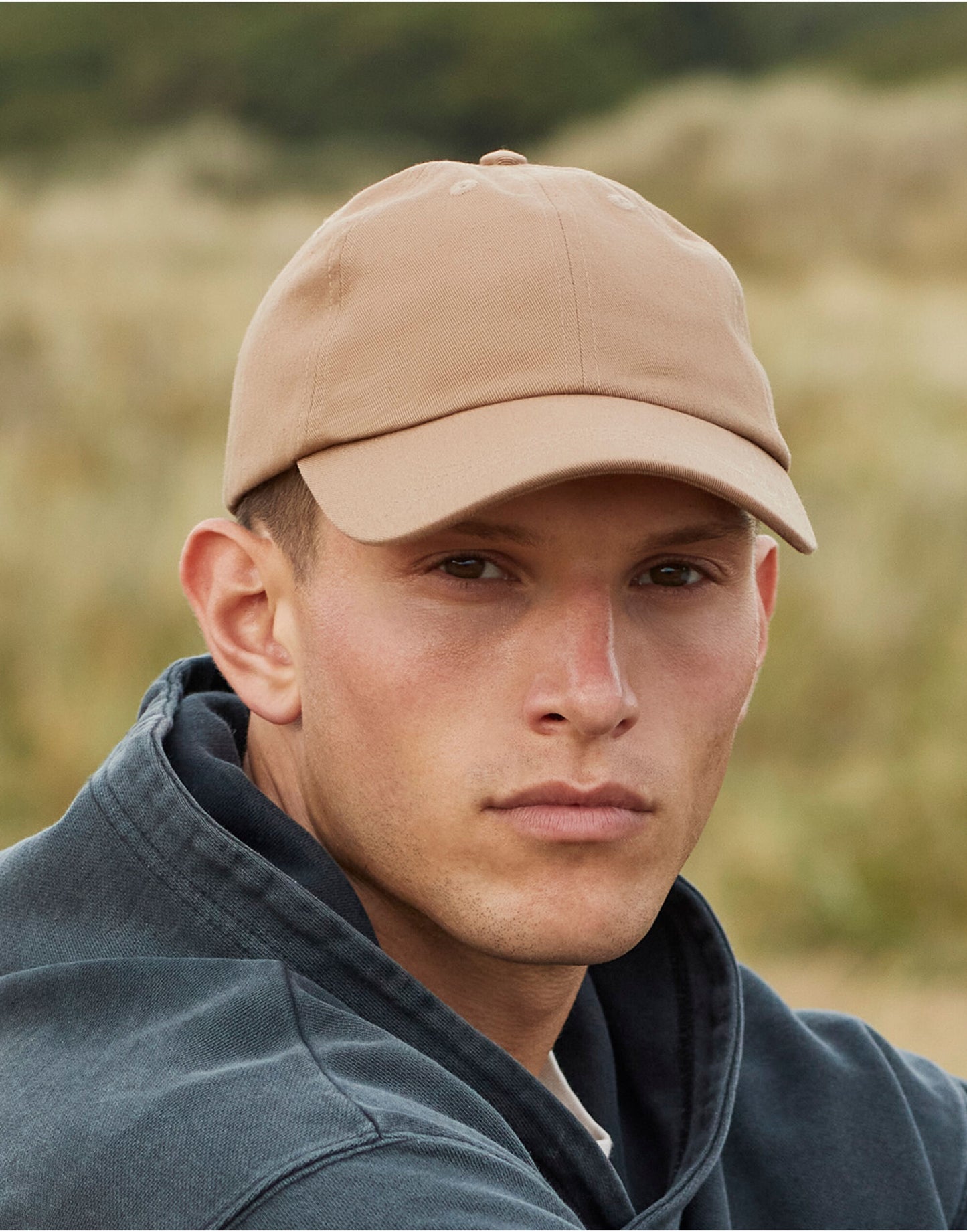 Beechfield | Organic Cotton 6 Panel Dad Cap | Logo Free Clothing