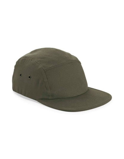 Beechfield Canvas 5 Panel Camper Cap | Cotton | Flat Peak | Unisex | 5 Colours | One Size