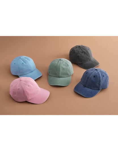 Beechfield | Junior Low Profile Vintage Cap | Logo Free Clothing