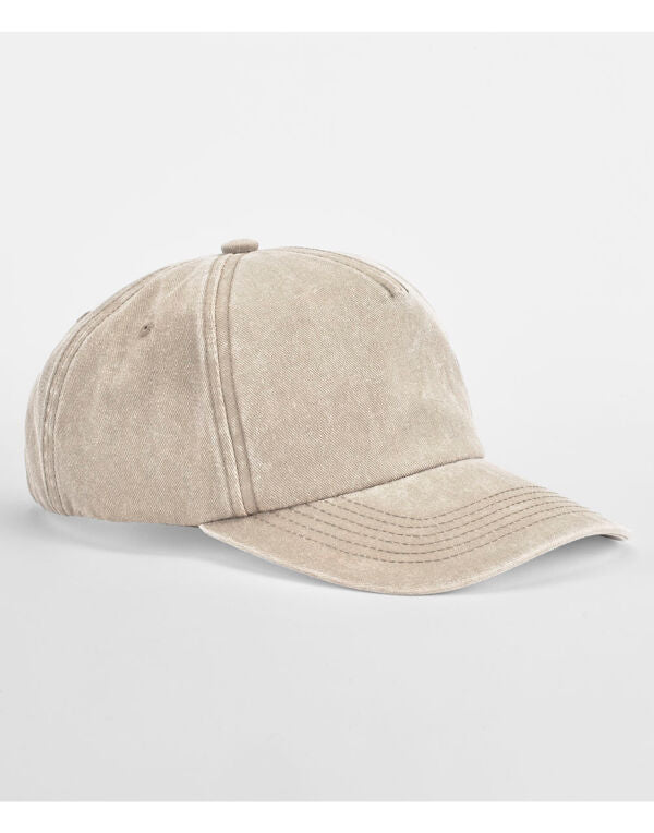 Beechfield Relaxed 5 Panel Vintage Cap | Unisex | Cotton | 5 Washed Colours | One Size