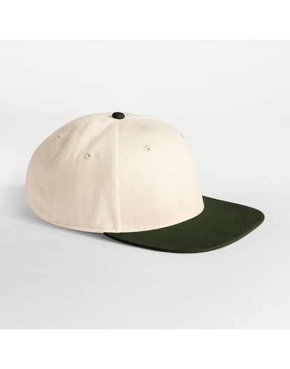 Beechfield Contrast Flat Peak 6 Panel Cap | Unisex | 100% Cotton |  4 Colours | One Size