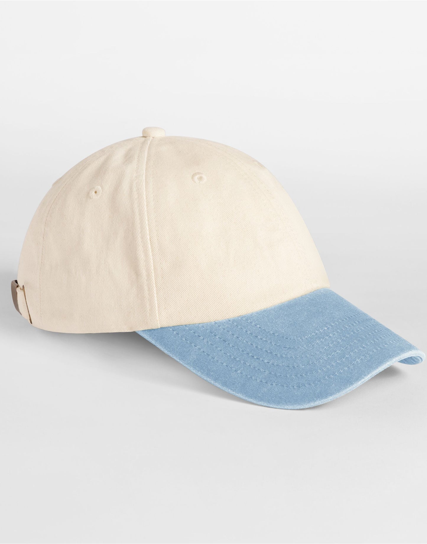 Beechfield Contrast Peak Vintage 6 Panel Dad Cap | Unisex | 100% Cotton | 5 Colours | One Size