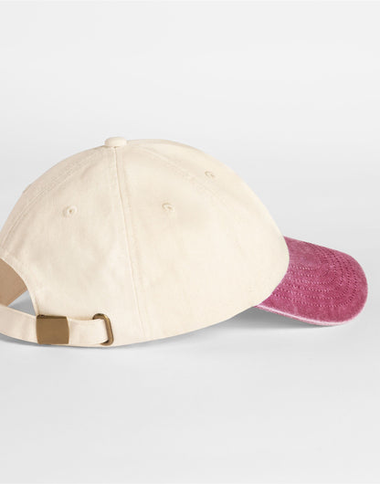 Beechfield Contrast Peak Vintage 6 Panel Dad Cap | Unisex | 100% Cotton | 8 Colours | One Size