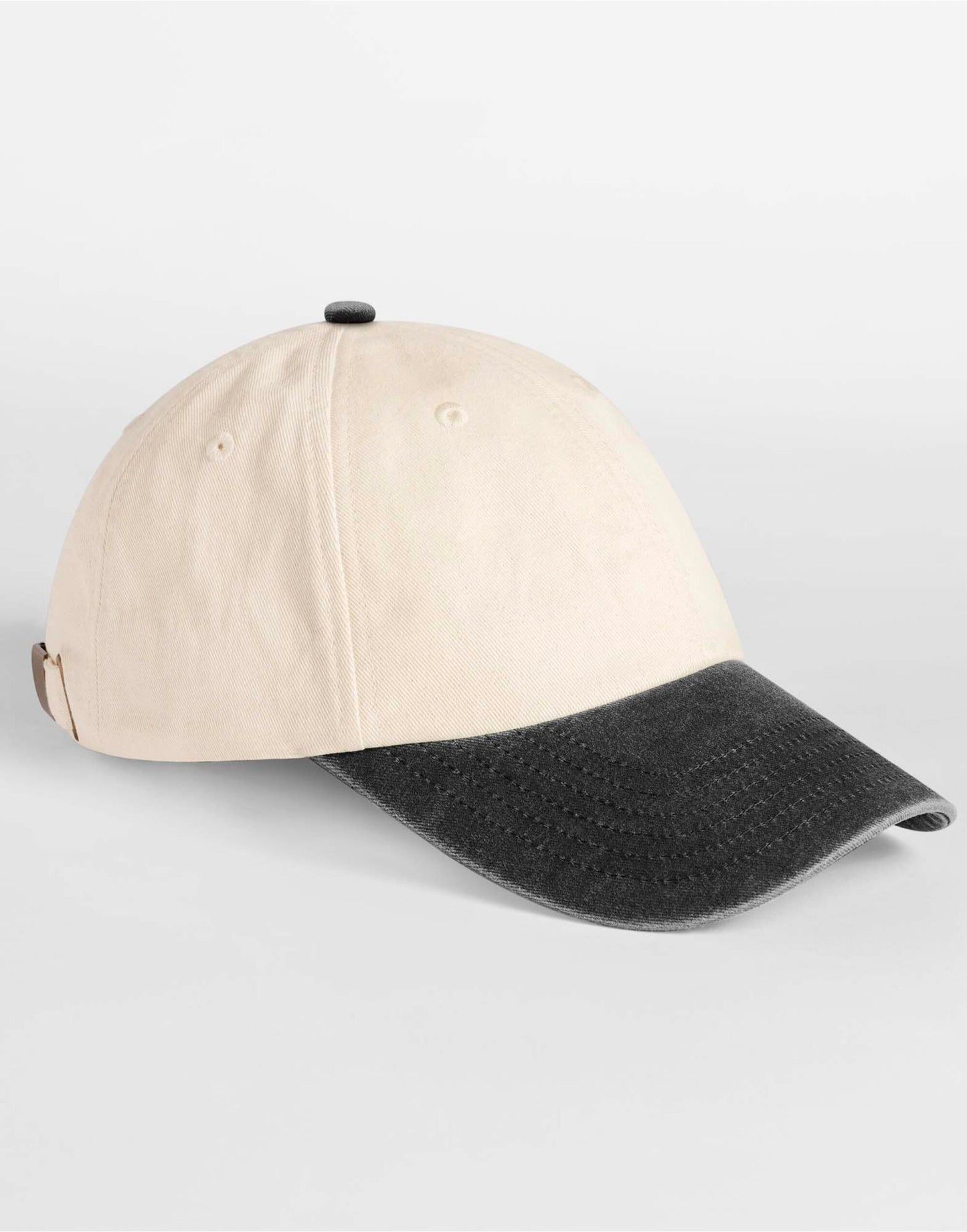 Beechfield Contrast Peak Vintage 6 Panel Dad Cap | Unisex | 100% Cotton | 8 Colours | One Size