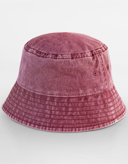 Beechfield Vintage Bucket Hat | Unisex | 100% Heavy Washed Cotton | 6 Colours | S-XL