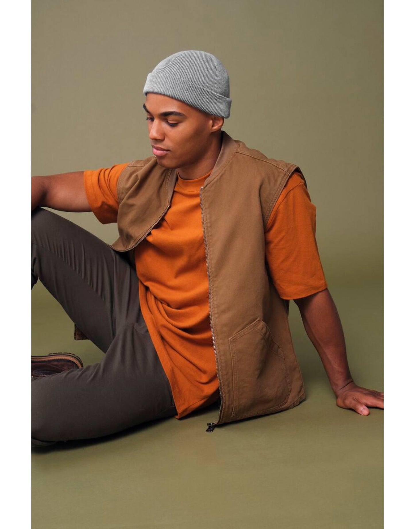 Beechfield | Organic Cotton Fisherman Beanie | Logo Free Clothing