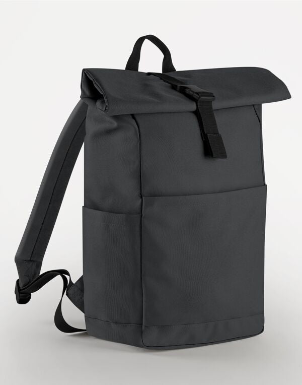 BagBase Premium Recycled Roll Top Backpack | 18 Litre Rucksack | 4 Colours | One Size