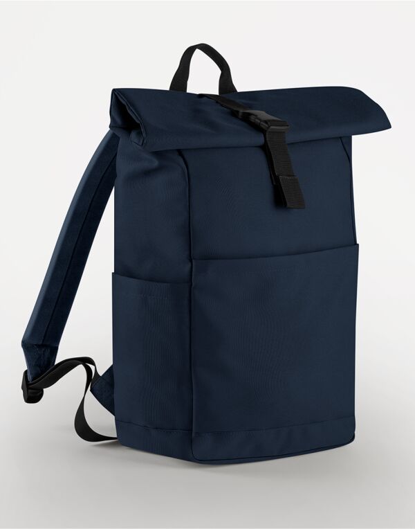 BagBase Premium Recycled Roll Top Backpack | 18 Litre Rucksack | 4 Colours | One Size
