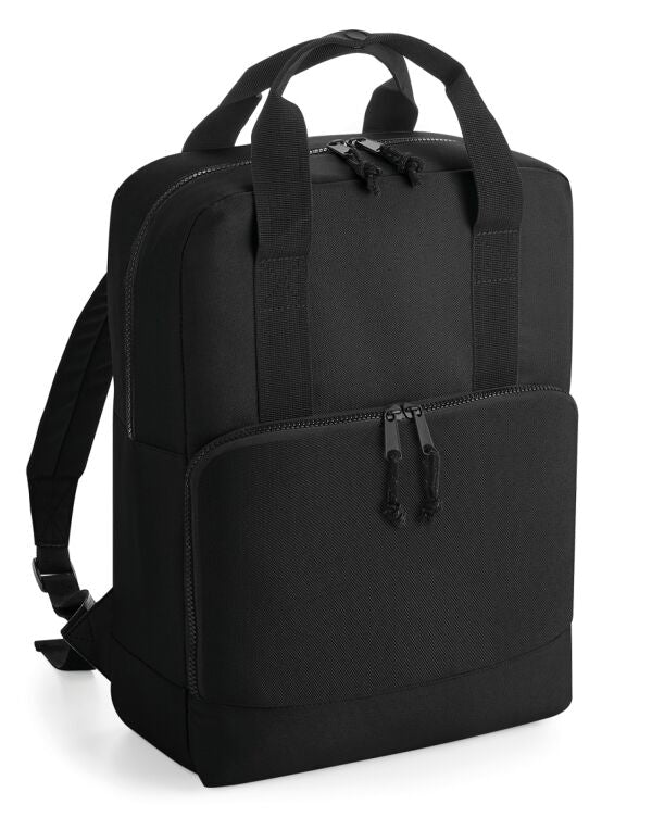 BagBase Recycled Twin Handle Cooler Backpack | Insulated Compartment | 16 Litre Rucksack | 3 Colours | One Size