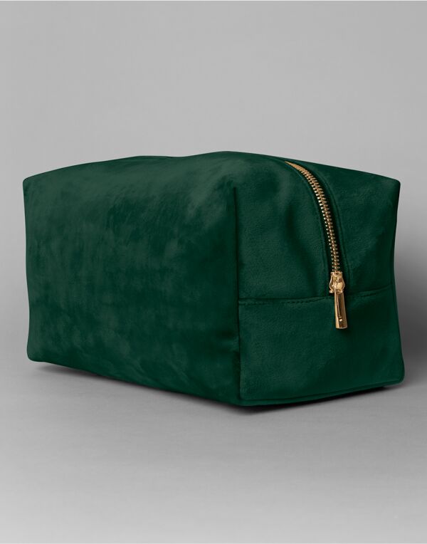BagBase Velvet Recycled Toiletry/Accessory Case | 2.5 to 5 Litre Capacity | Soft Touch | 4 Colours | M-L